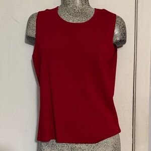 Elegant Red Sleeveless Top, sz